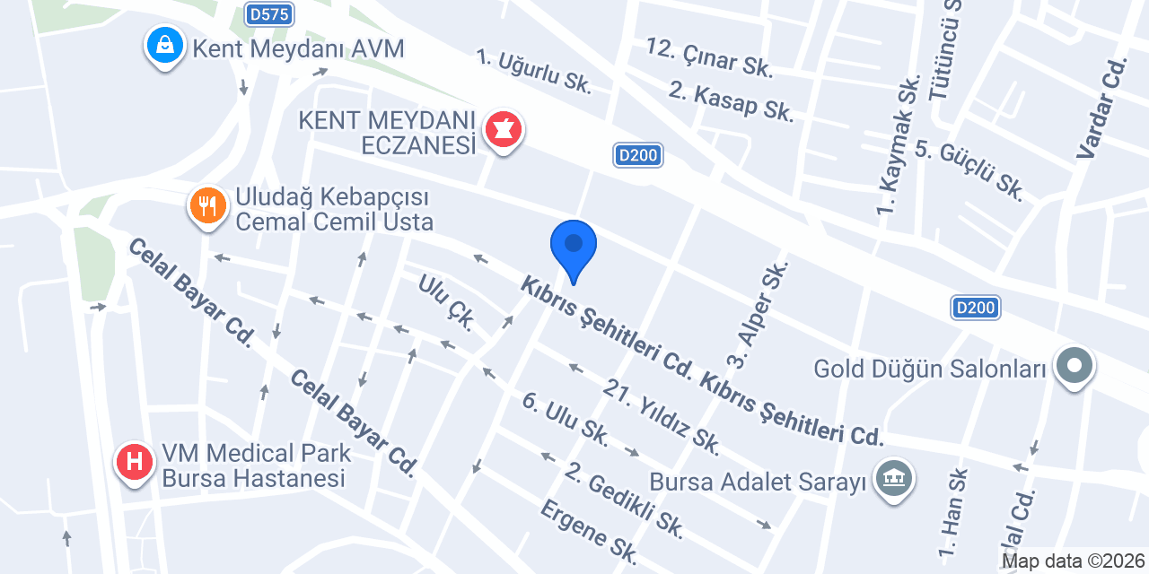 Ismet Su Hukuk Bürosu konumu