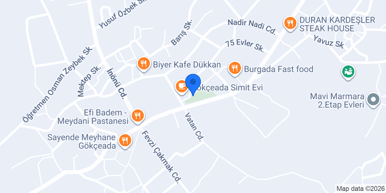 Kulübe Kafe konumu