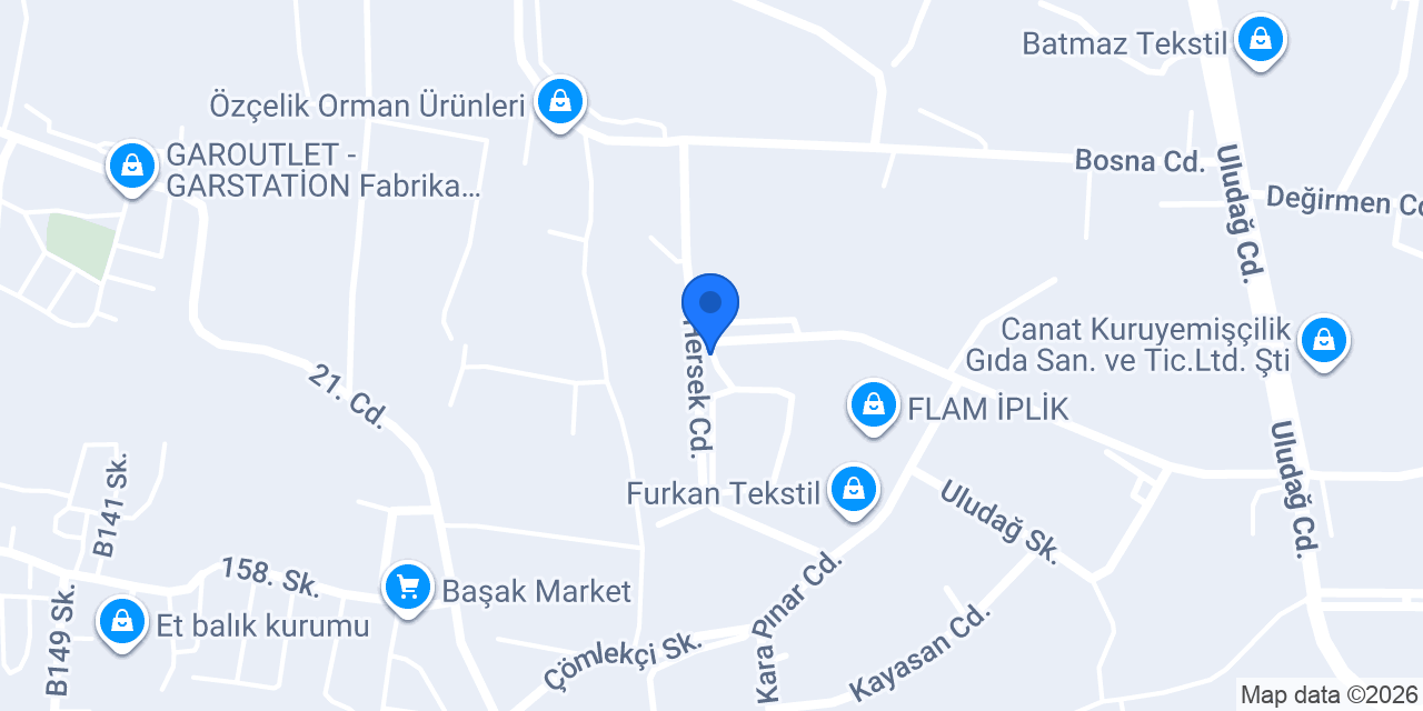 Öz Karaca Tekstil konumu
