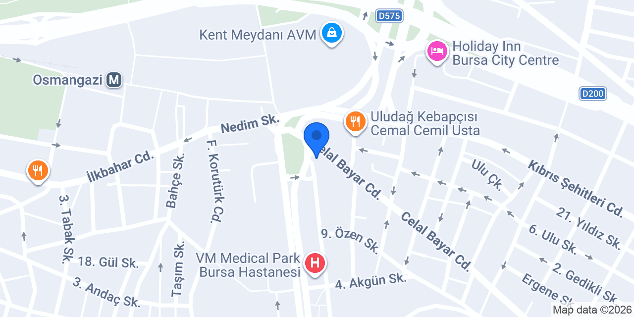 Öz Hamur Gıda Mad. konumu