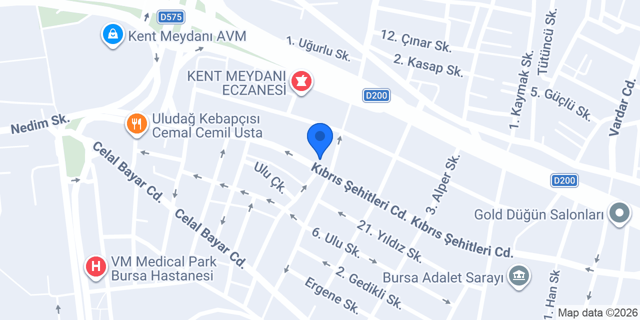 ODAK PSİKOTEKNİK MERKEZİ konumu