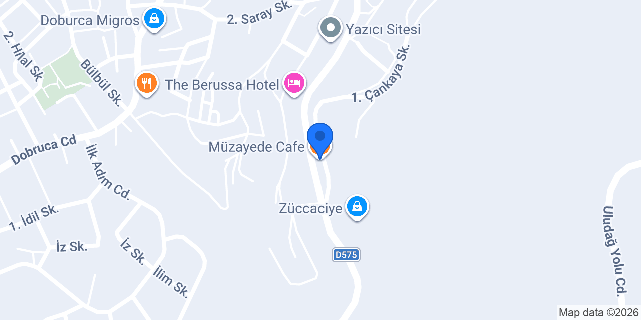 Müzayede Cafe konumu
