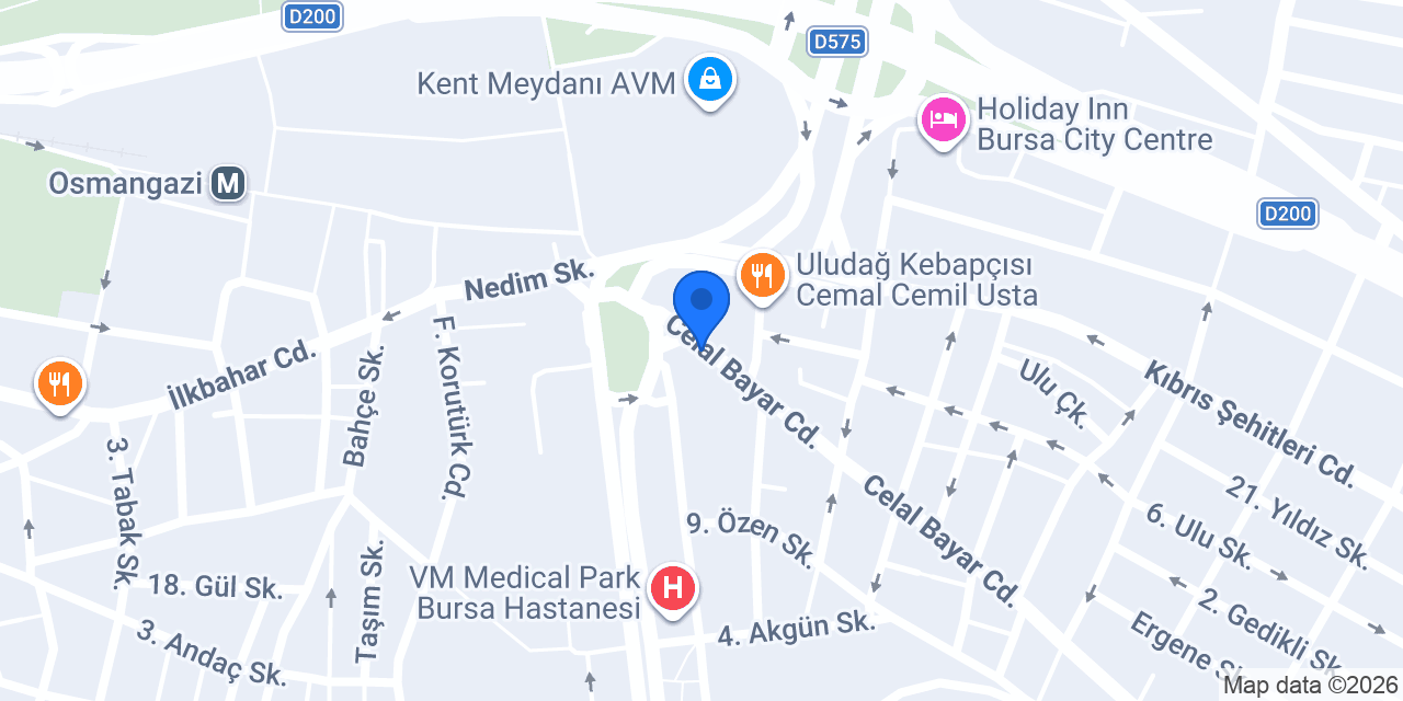Bursa 15. Noterliği konumu