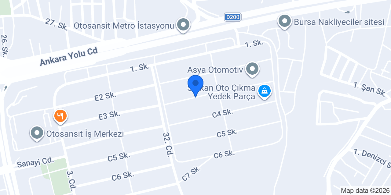 Toprak Oto Servis konumu