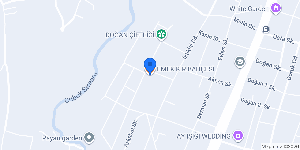 EMEK KIR BAHÇESİ konumu