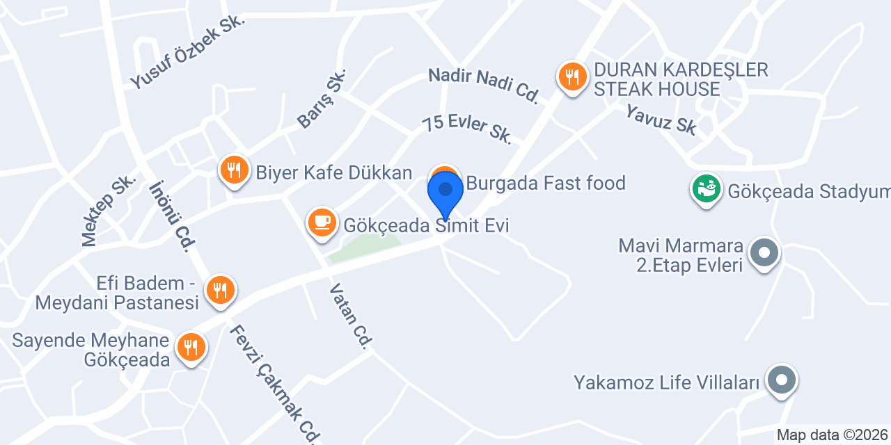 GÖKÇEADA ÖZ EMLAK konumu