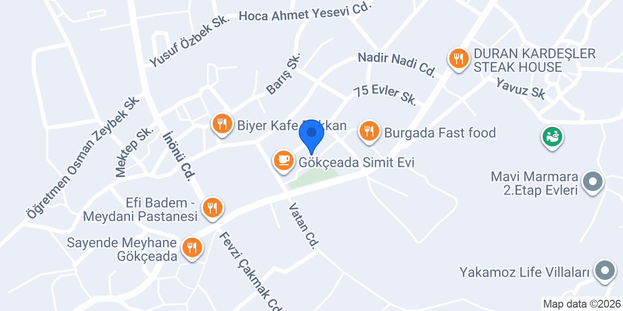 GÖKÇEADA ADALI TAKSİ konumu