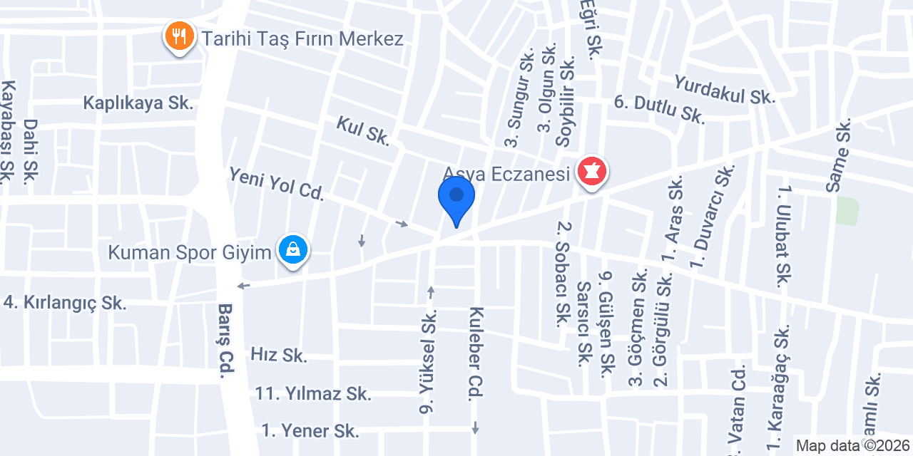 Dürümcü Ali Usta konumu