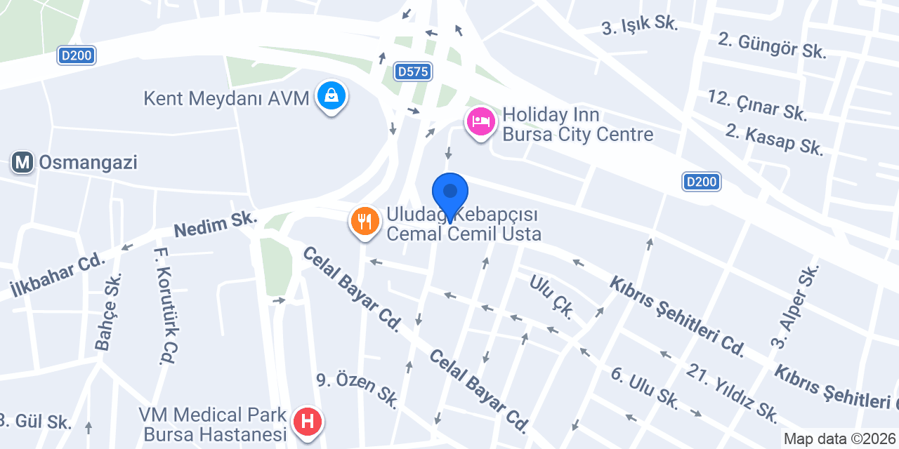 Yapı Kredi - Ulucadde Şubesi konumu