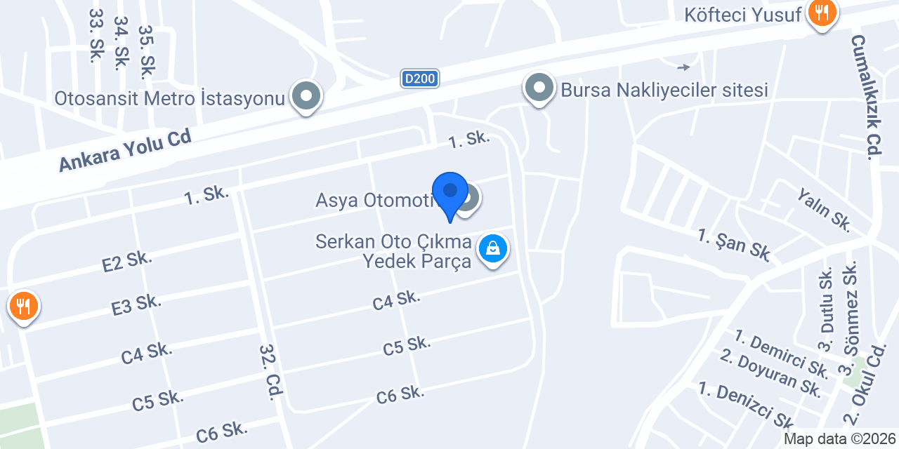 Başkent Otomotiv konumu