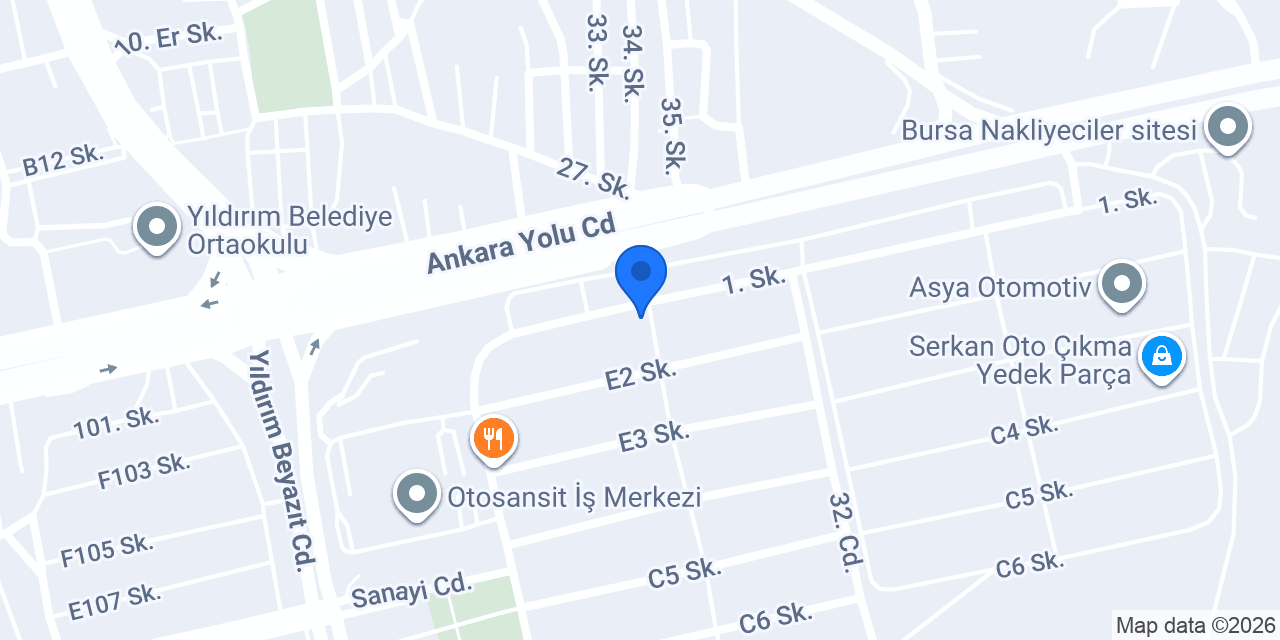Anık Oto Makas konumu