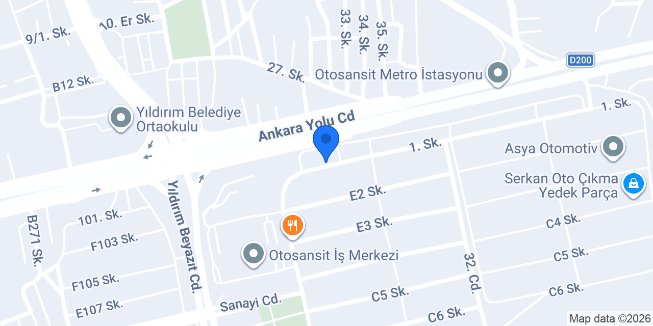 Çakır dizel konumu