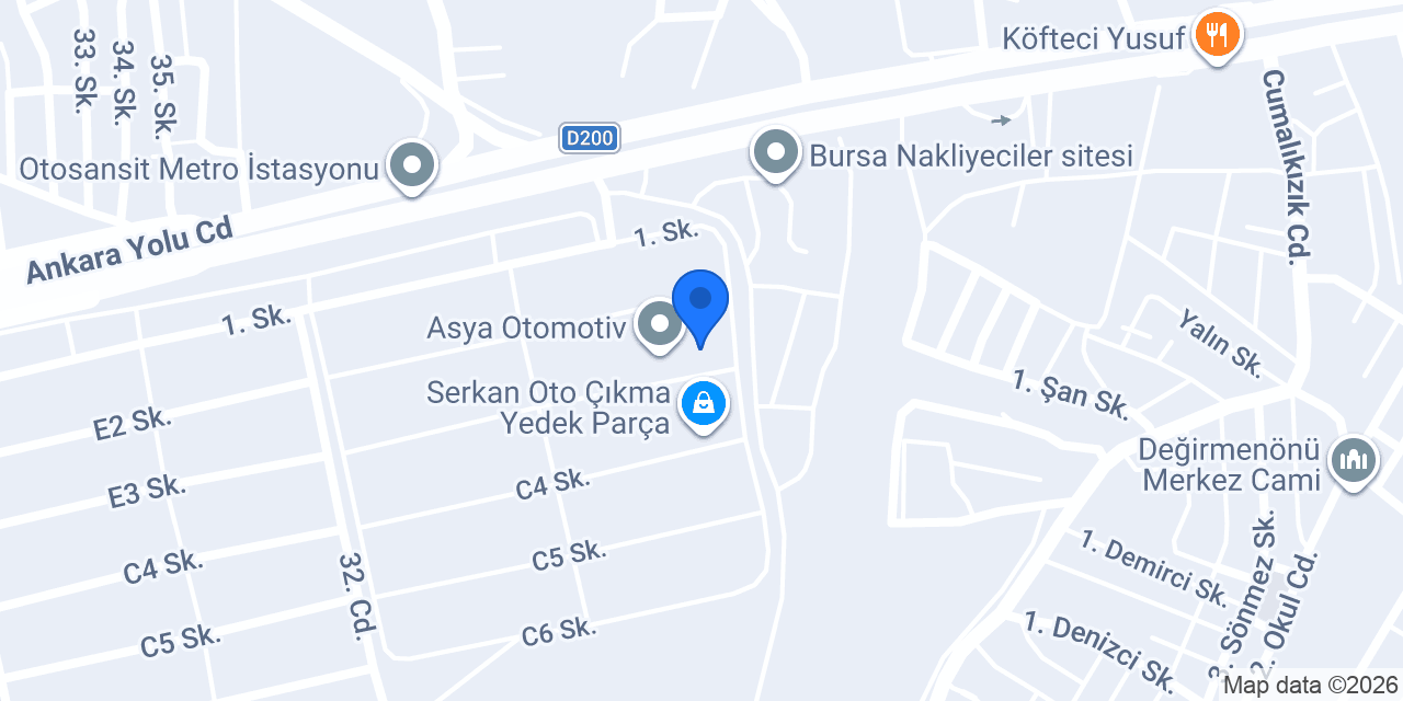 OGÜN OTOMOTİV konumu