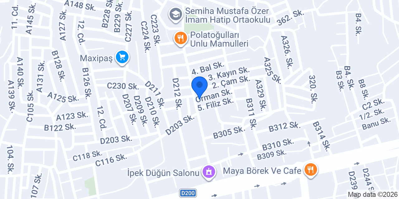 Günaydın Cephe Sistemleri konumu