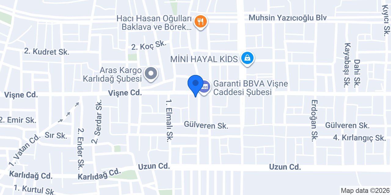 Türkiye Finans Vişne Caddesi Şubesi konumu