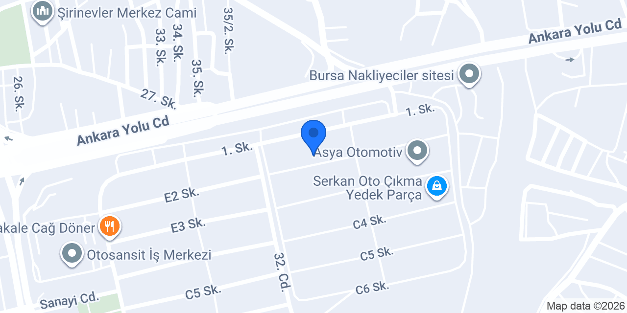 SK OTOMOTİV konumu