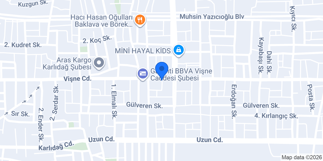 Yapı Kredi - Bursa Vişne Caddesi Şubesi konumu