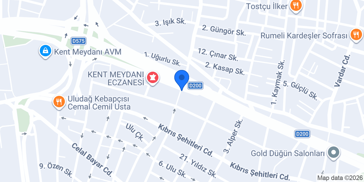 Ölçülü Dolap-Bursa Mobilya İmalat konumu