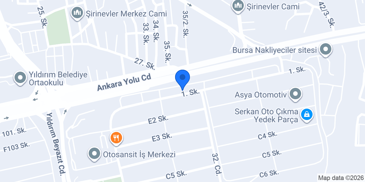 BURSA OSMANCIOĞLU NAKLİYAT konumu