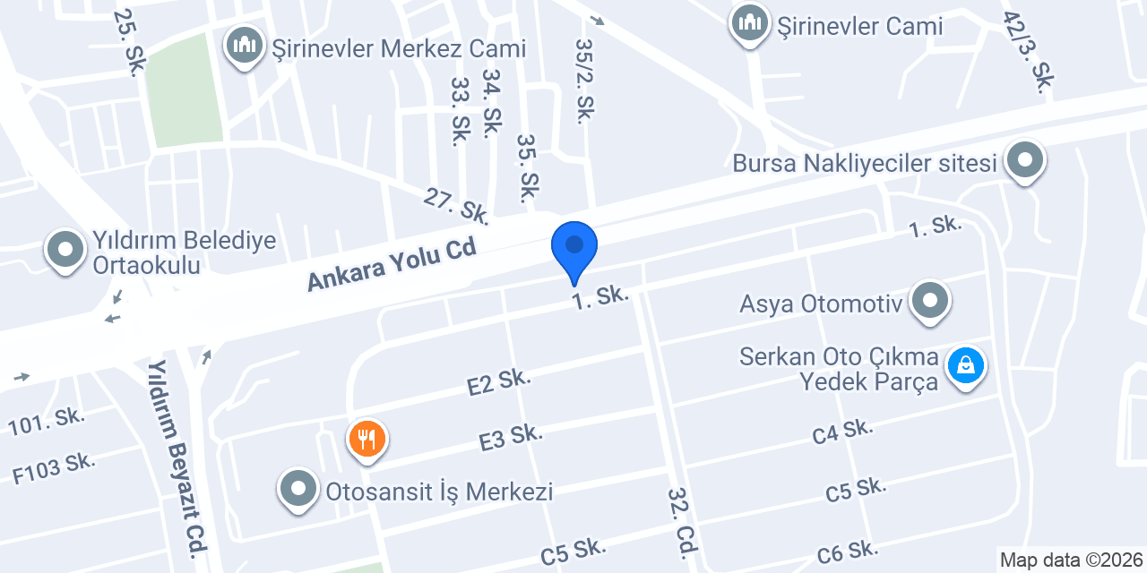 IVECO Sancak Otomotiv konumu