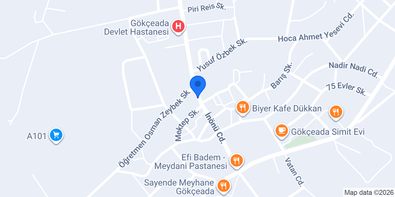 buduhan Gökçeada konumu