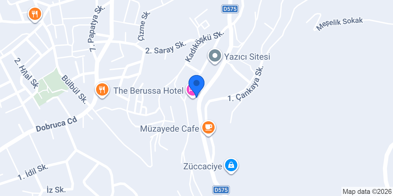 Büyükyıldız Otel konumu