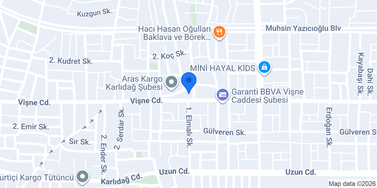 Ziraat Katılım Vişne Caddesi Şubesi konumu