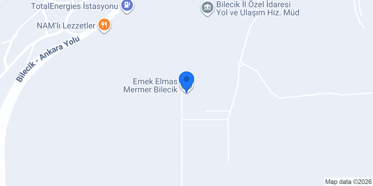 Emek Elmas Mermer Bilecik konumu