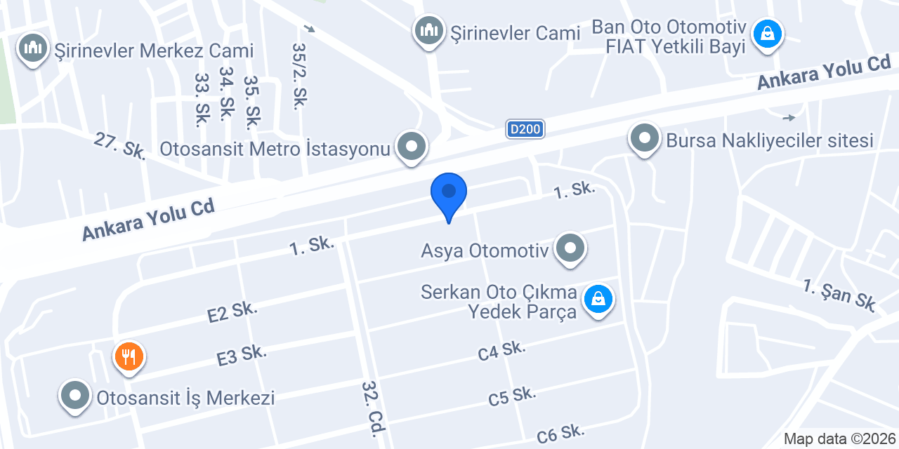 Assa Genel Servis konumu