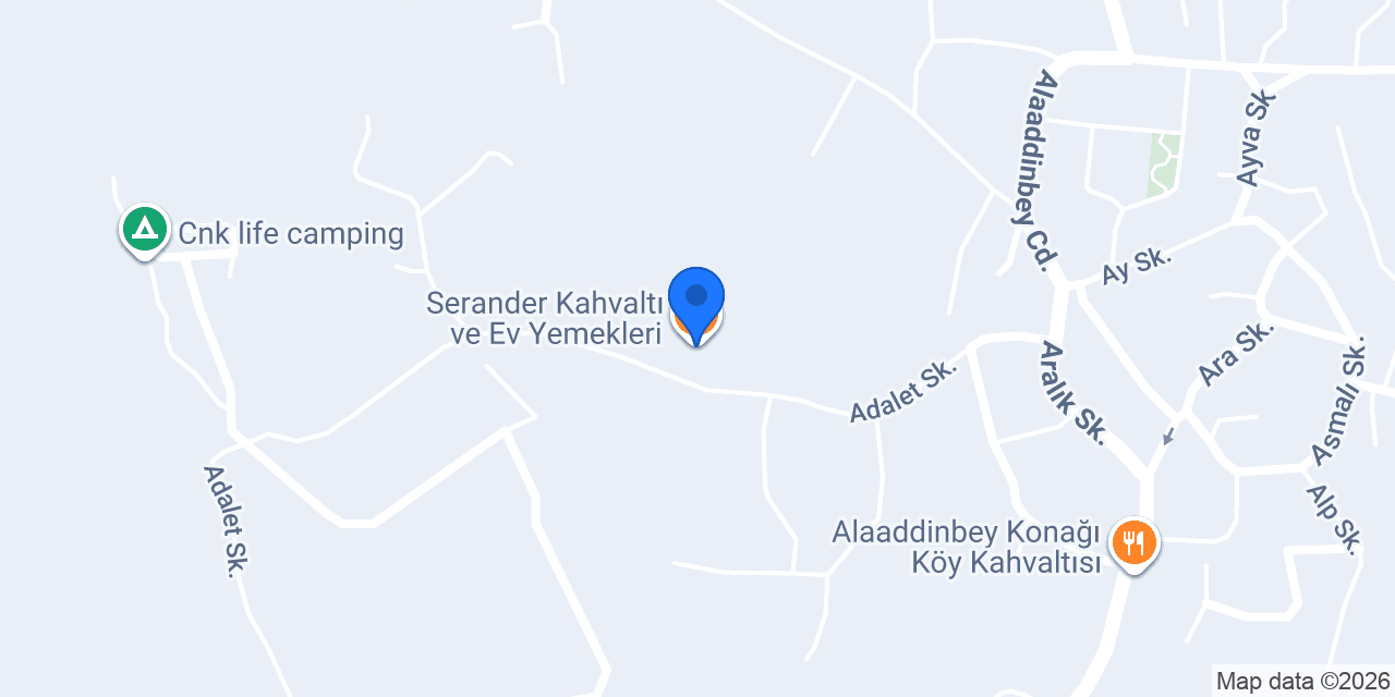 Serander Kahvaltı ve Ev Yemekleri konumu