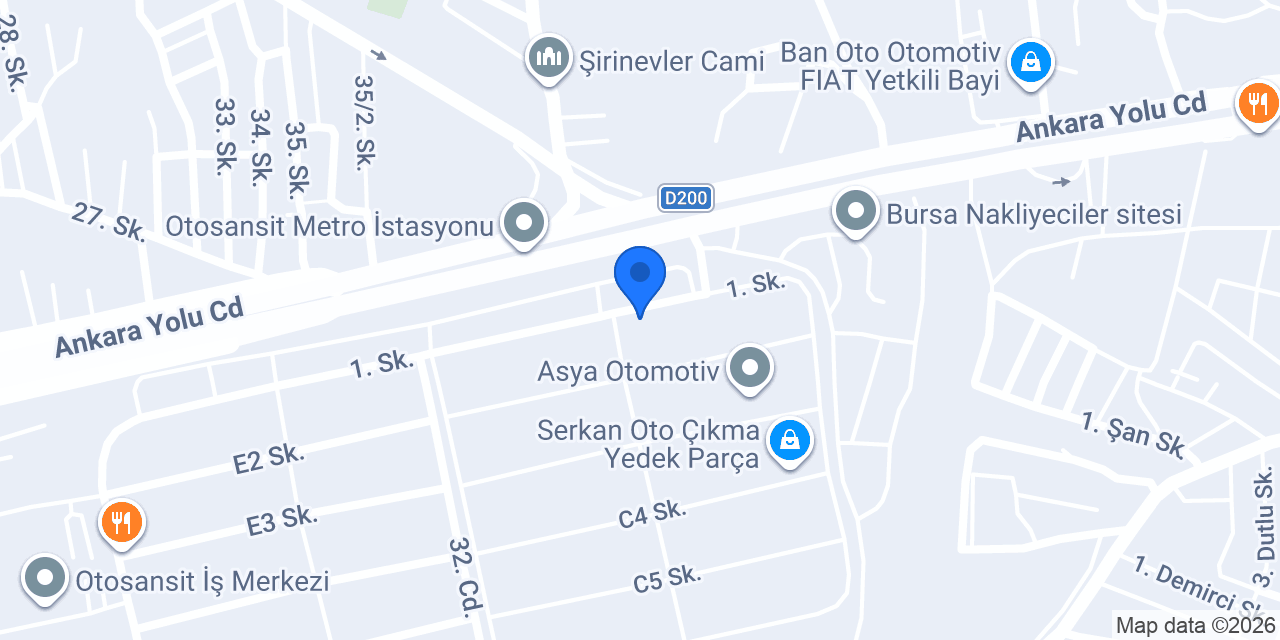 Teker Otomotiv konumu