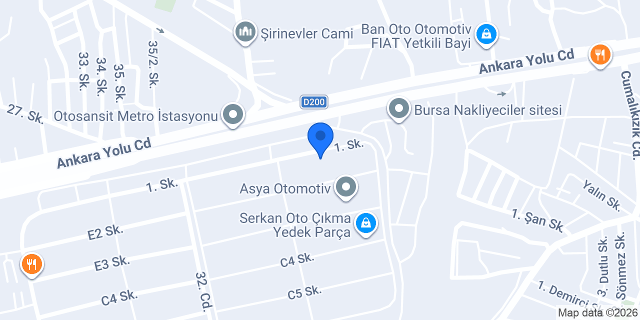 Işık Otogaz konumu