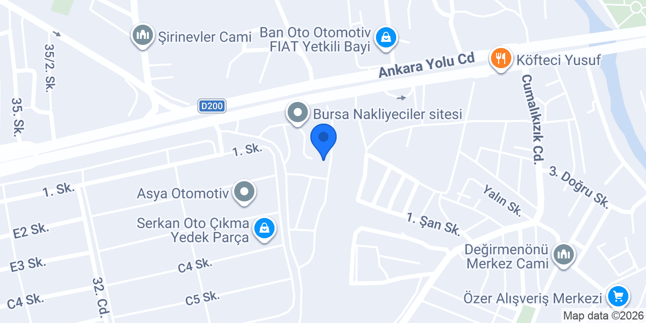 Tekin Express Lojistik konumu