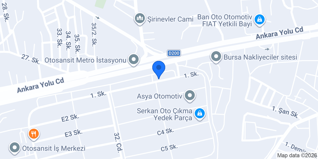 eTA Bursa Office konumu