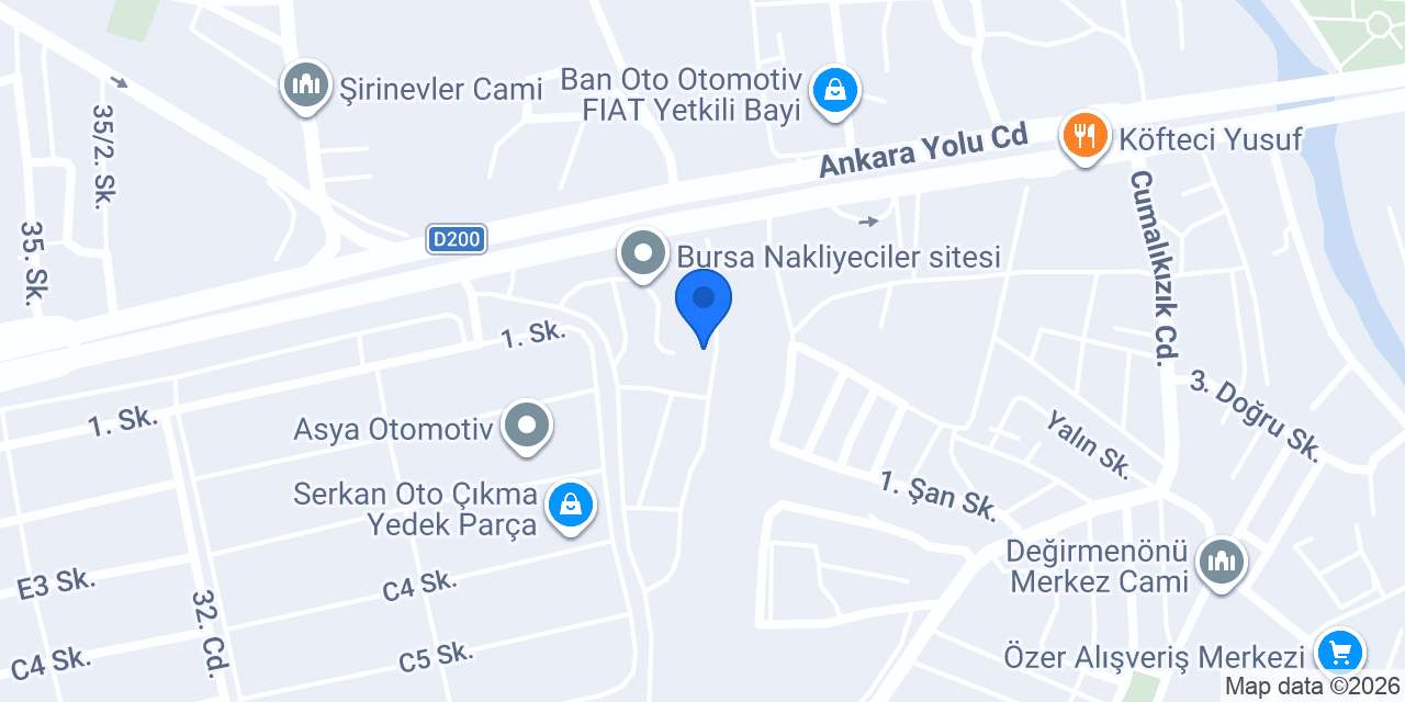 Dadaş Nakliyat konumu