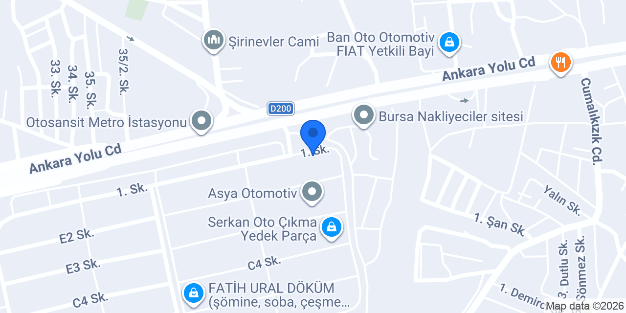 BURBAY OTOMOTİV konumu
