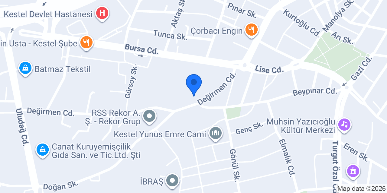 Aktül Tekstil Sanayi ve Ticaret A.Ş. konumu