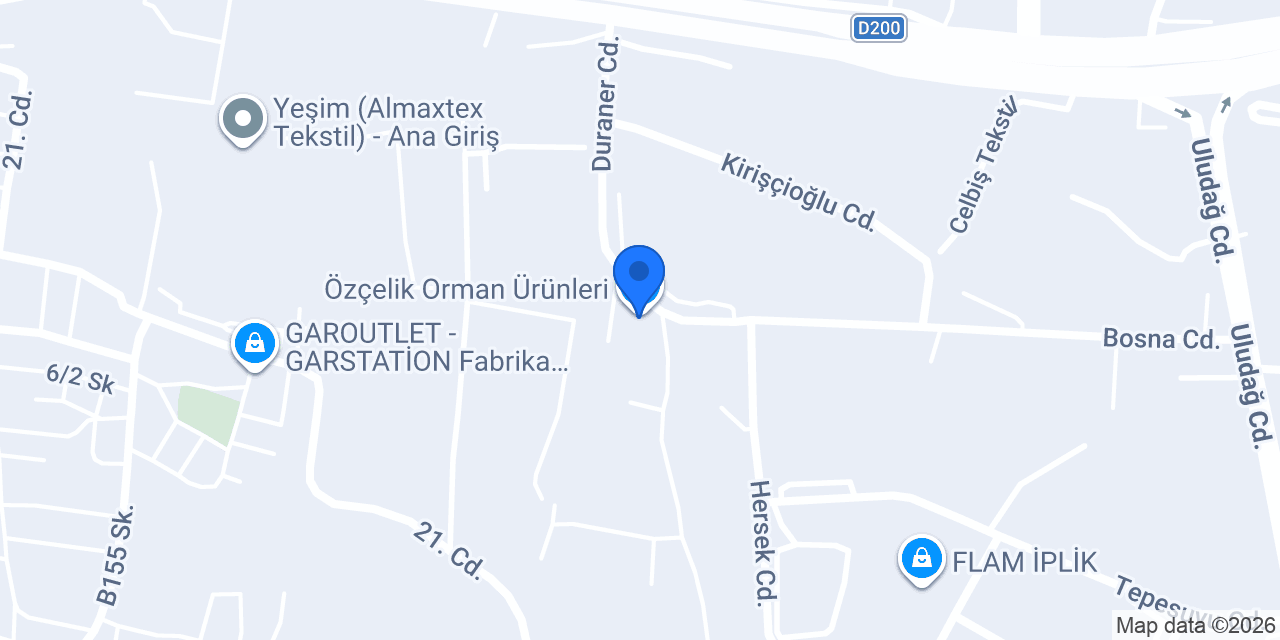 Özçelik Orman Ürünleri konumu