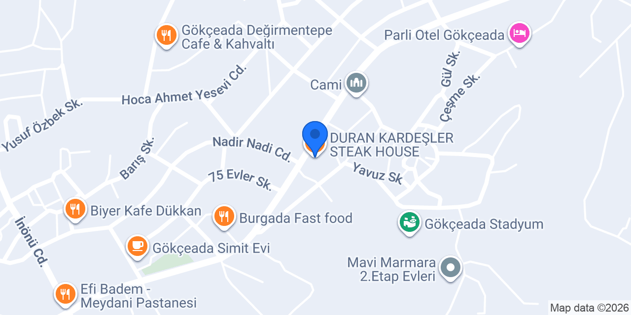 DURAN KARDEŞLER STEAK HOUSE konumu