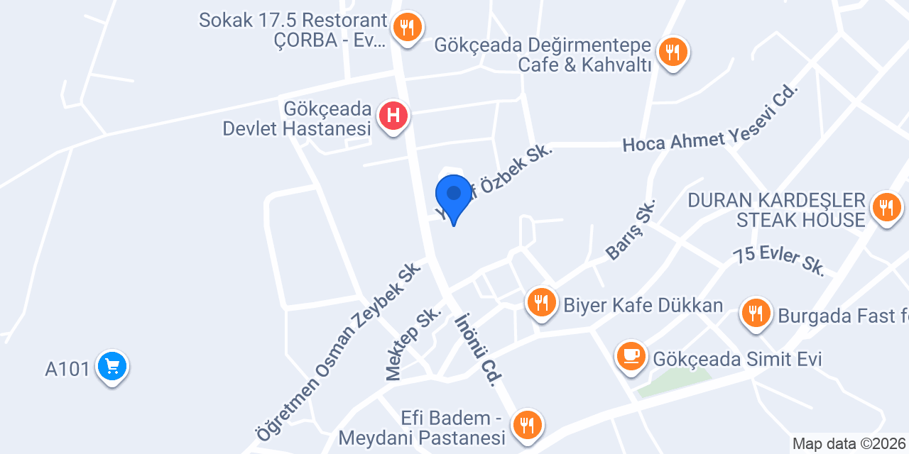 Gökçeada İlçe Müftülüğü konumu