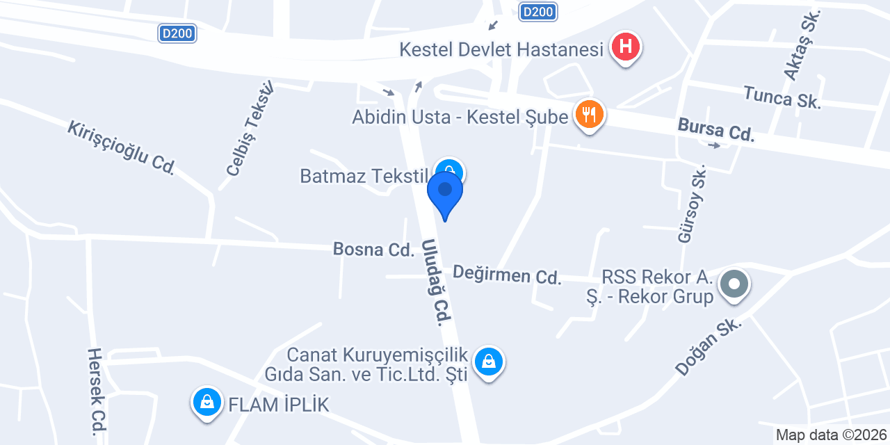 Lisa İplik Sanayi konumu