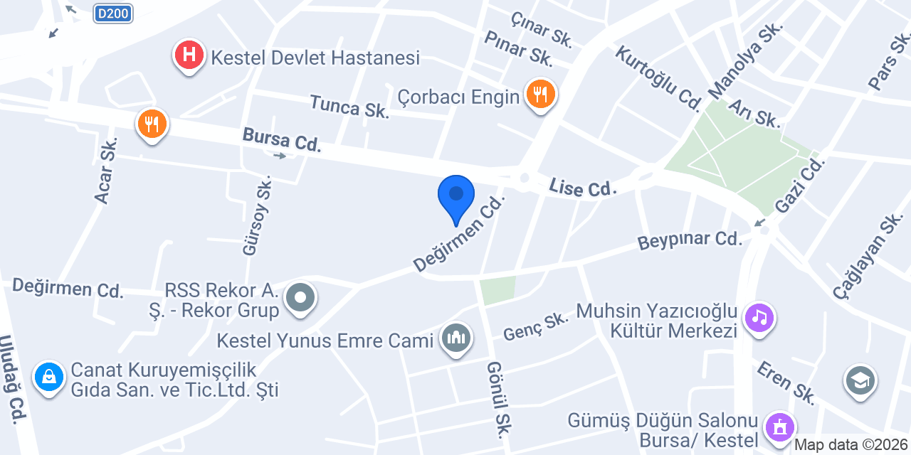 Drita Tekstil Sanayi Ve Ticaret A.Ş konumu