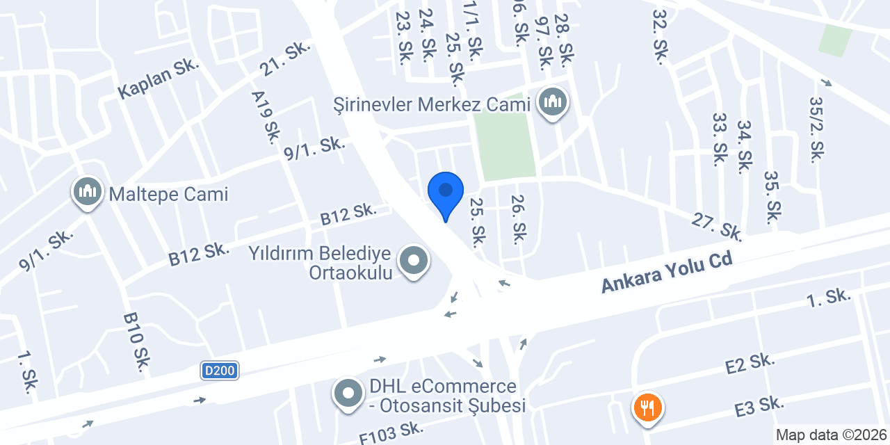 Petrol Ofisi konumu