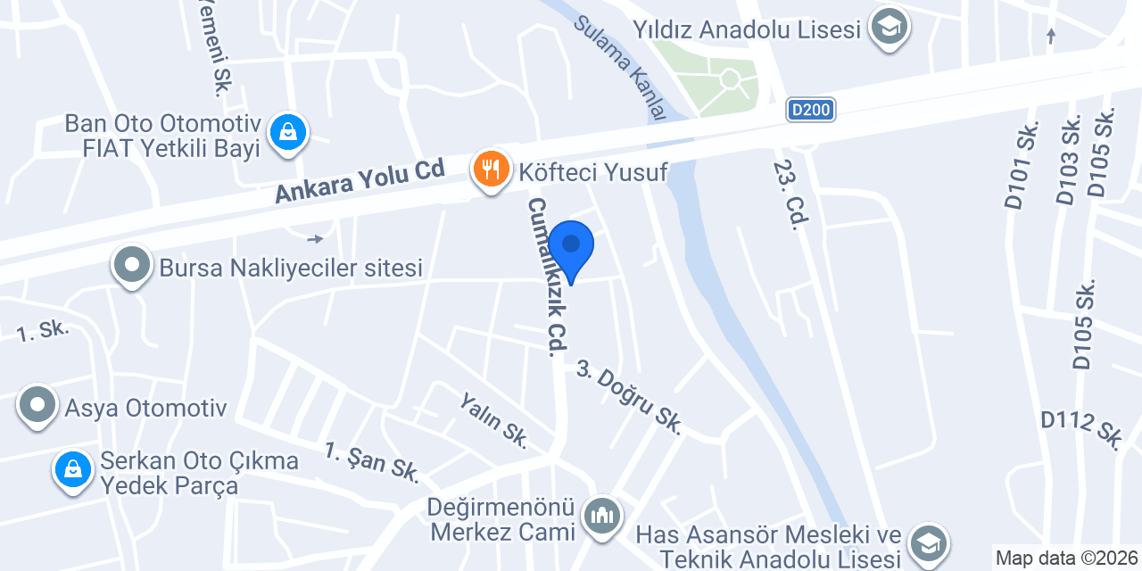 Özkervan AVM konumu