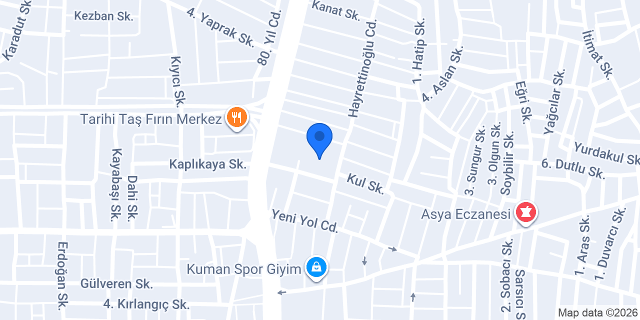 Yavuz Selim Ortaokulu konumu