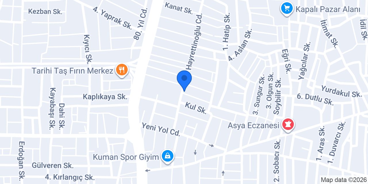 Ykm Kırtasiye & Oyuncak konumu