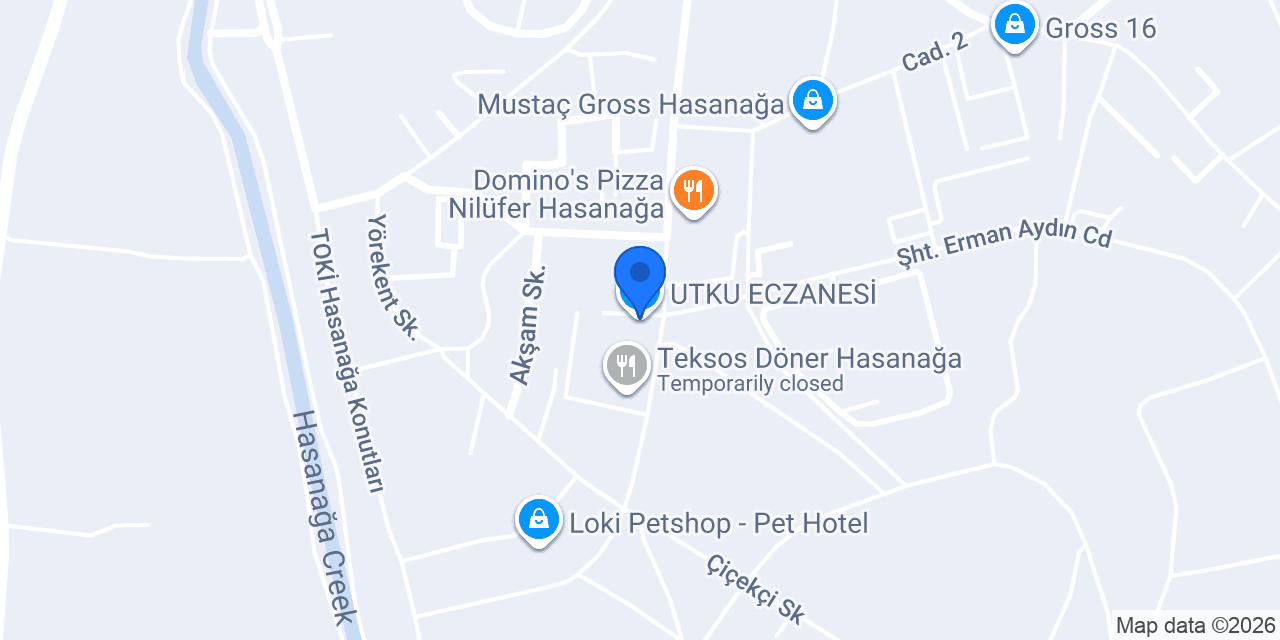 UTKU ECZANESİ konumu