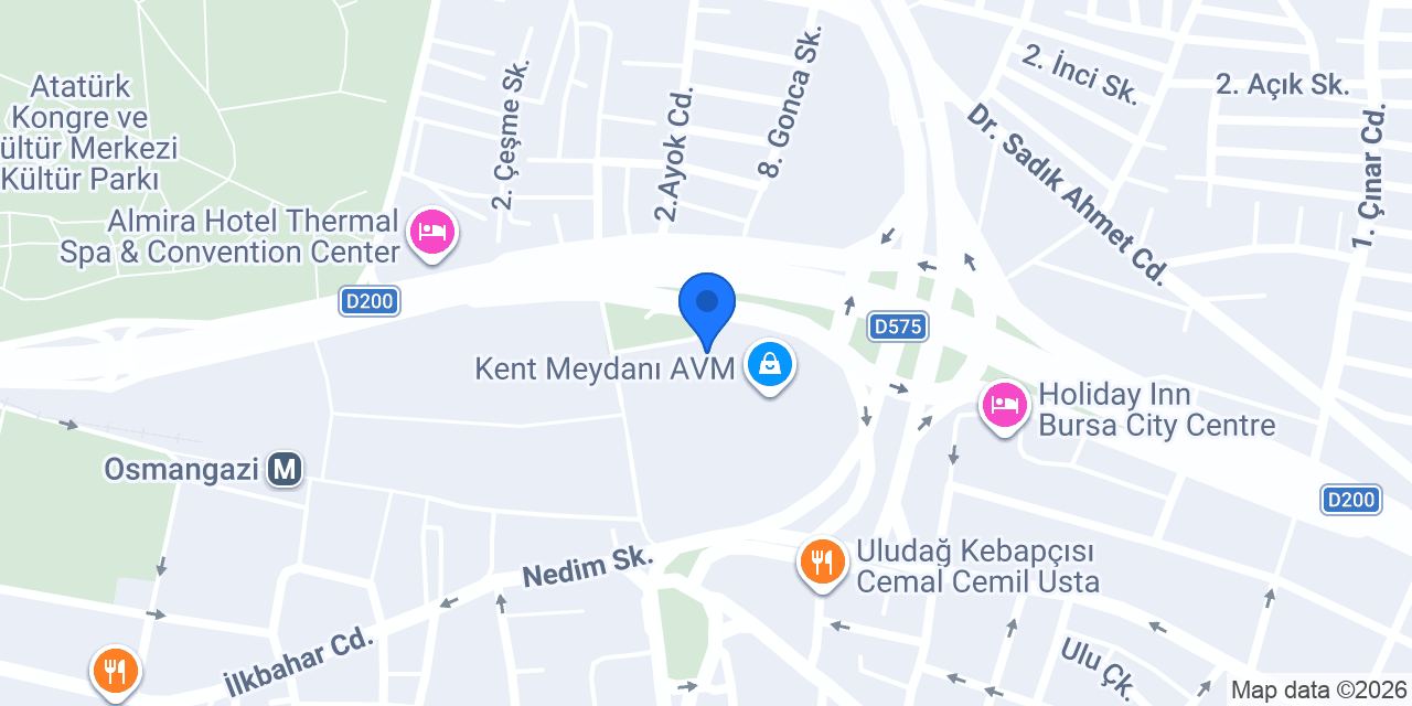 Bernardo - Kent Meydanı AVM konumu