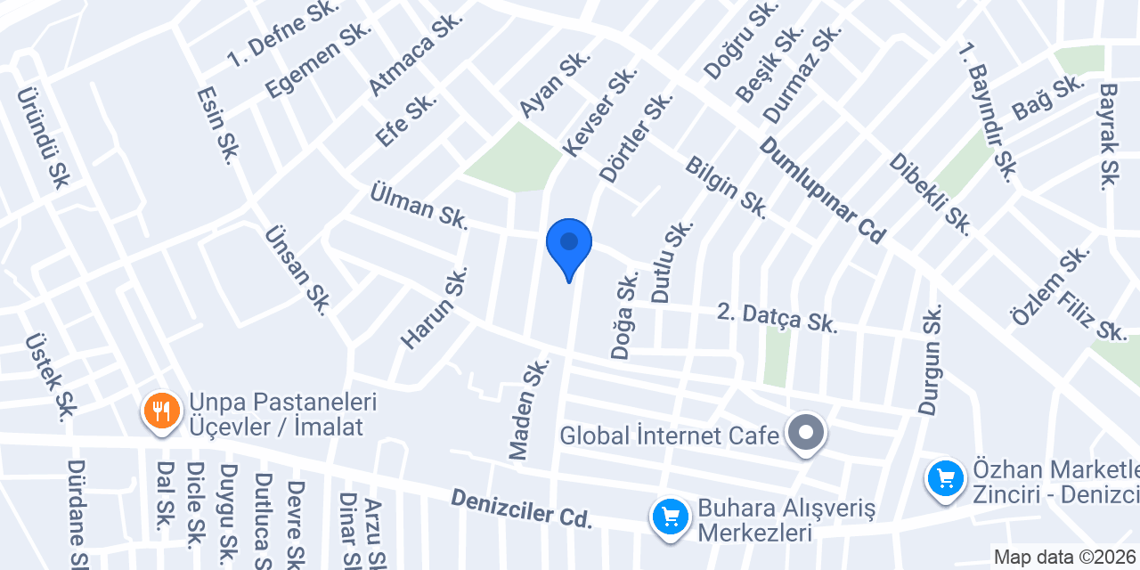 Aytunç kapak ve mobilya tedarik merkezi konumu