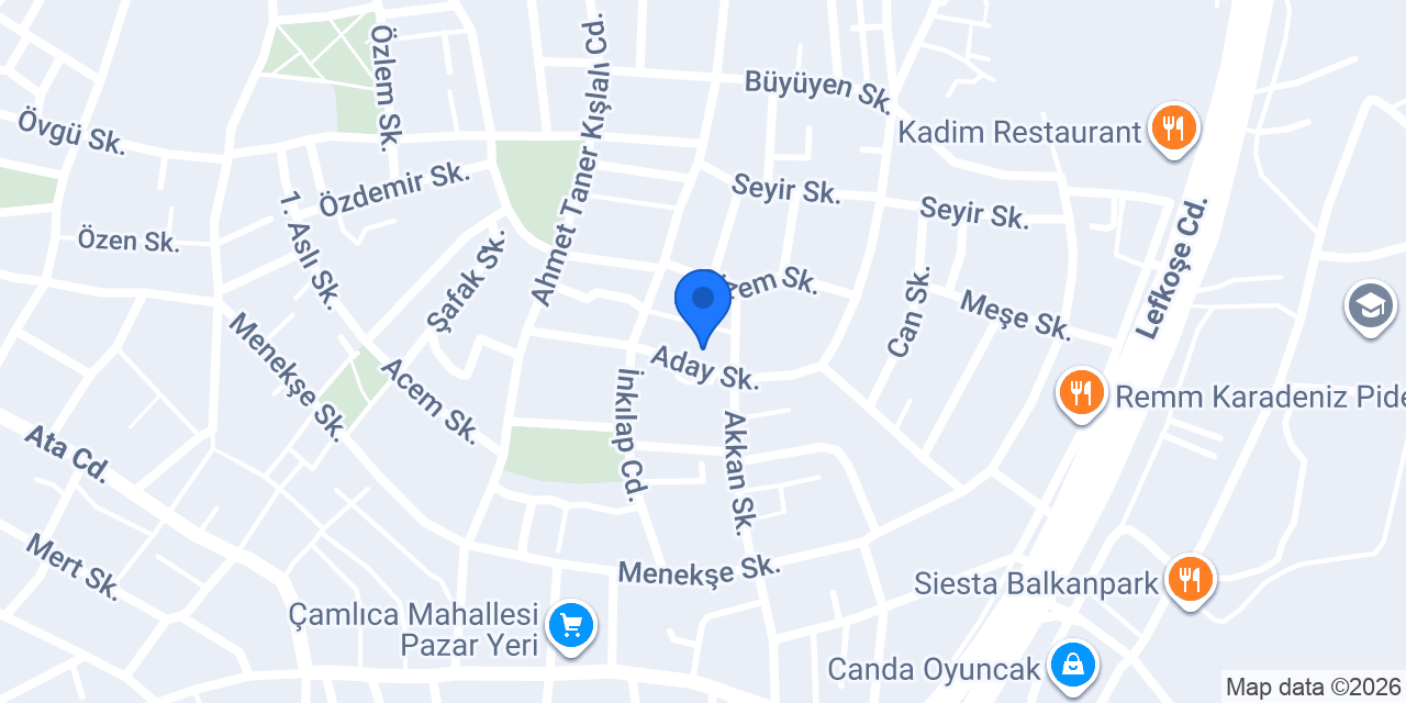 PerdeCe Tasarım konumu
